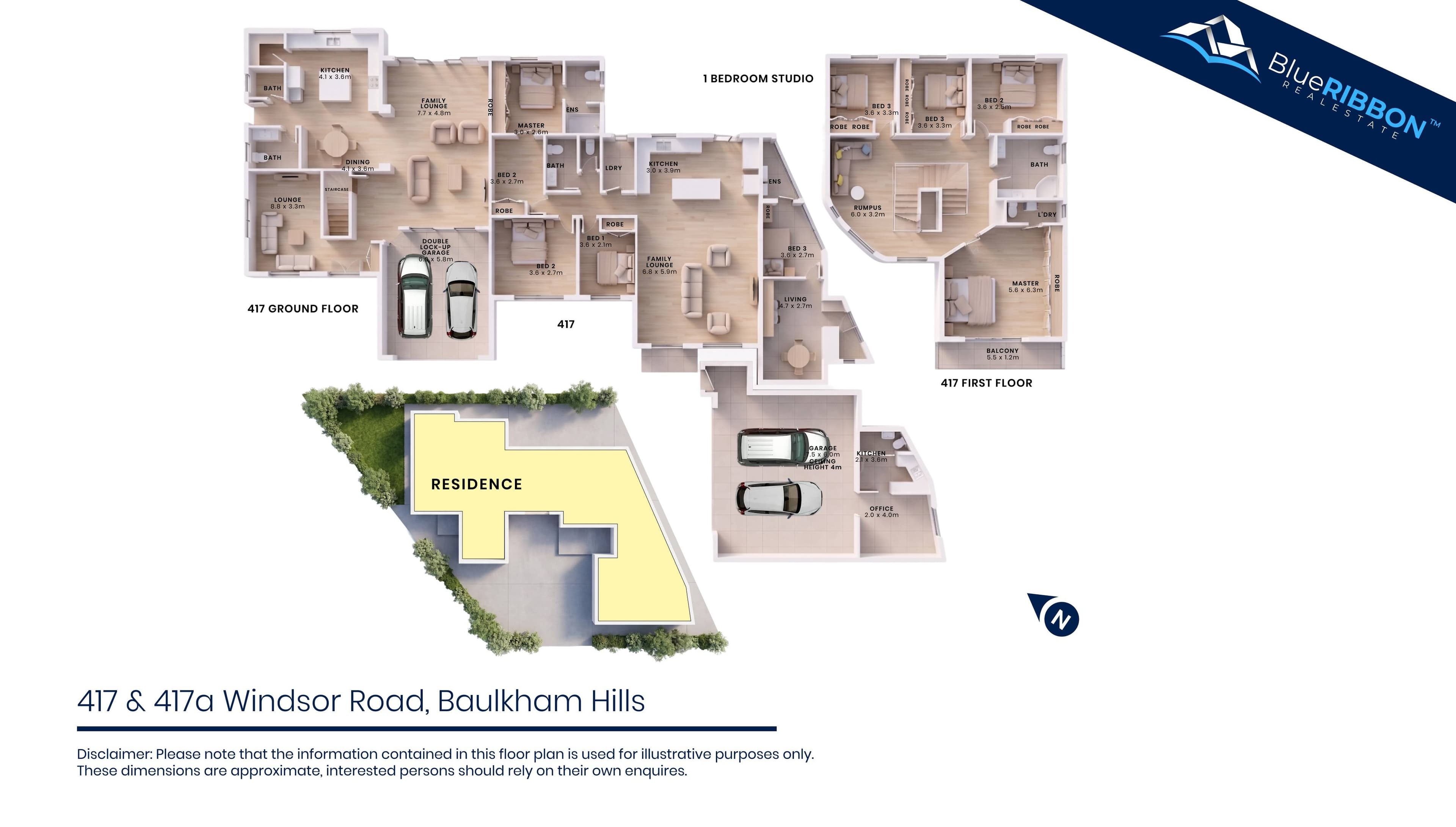 417 & 417a Windsor  Road, Baulkham Hills, NSW, 2153 floor plan